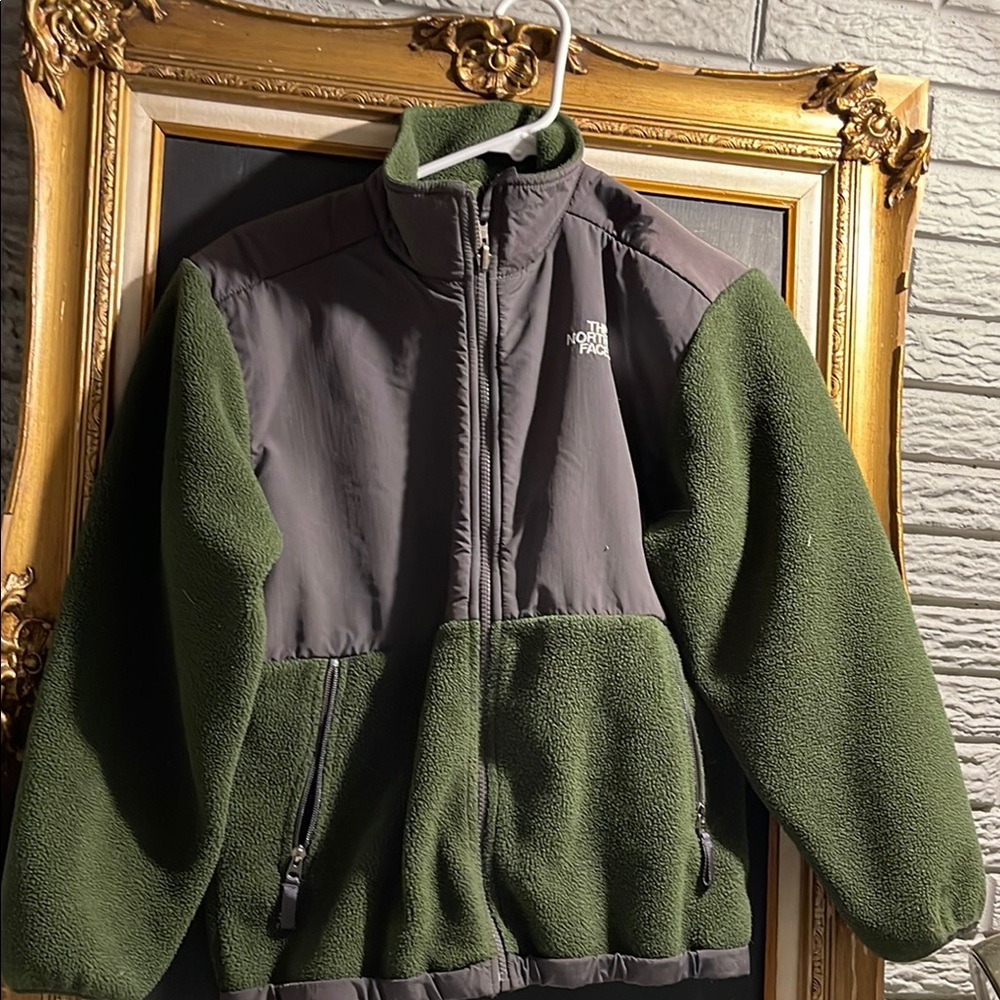The North Face Kids Green and Gray Jacket